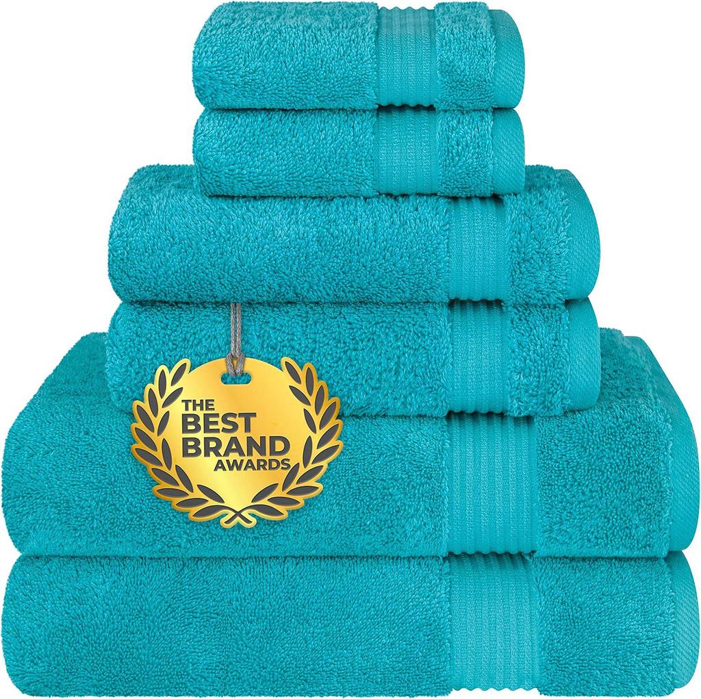 Soft, Absorbent Men's Multi-Color Thick Cotton Bath Towel Set with Code for Vacuum Packing