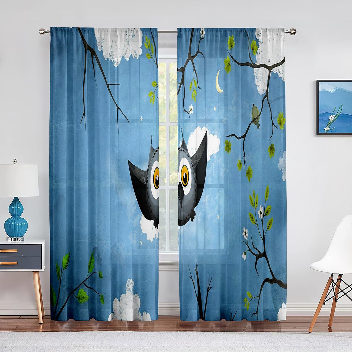 Мультяшные цветные совы — фото 5