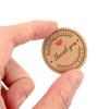 Brown Handcraft Wedding Supplies Round Thank You Labels Hang Tag Kraft Paper Tags Merry Christmas