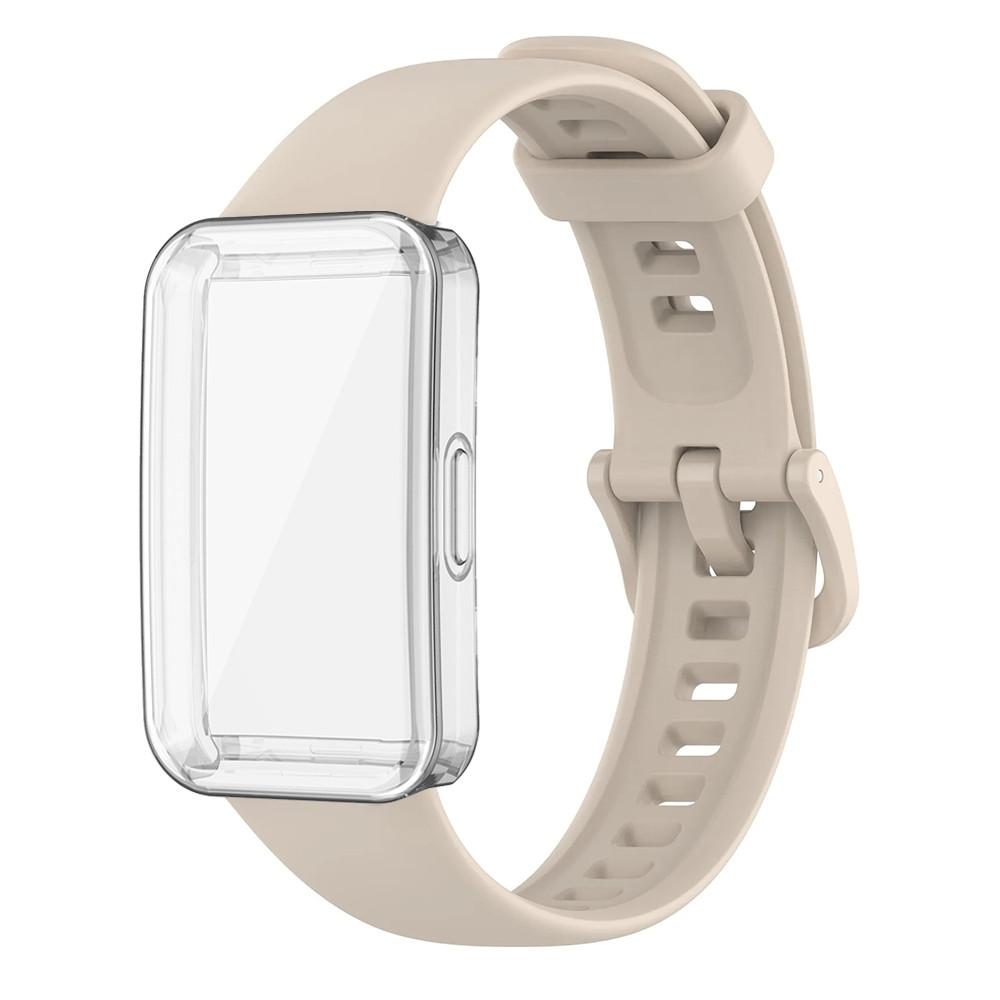 Band For Huawei Band 10 9 8 Strap Accessories Replacement Sport Bracelet Correa Huawei Band 10 9 8 Soft Case+Silicone Wristband