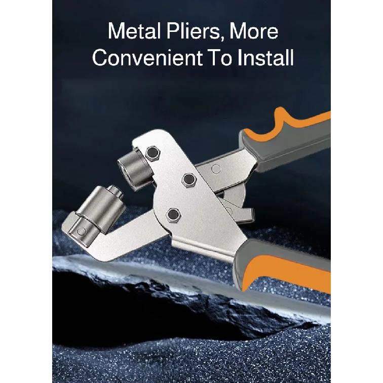 Handheld Hole Punch Eyelet Installation Tool 10mm Grommet Eyelet Plier Kit Metal Air Hole Rivet Plier for DIY Sewing & Crafting
