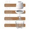 400ml  Electric Garlic Chopper USB PS 6 Blades Garlic Beater Meat Grinders Portable Veggie Chopper Food Crusher Garlic Mincer