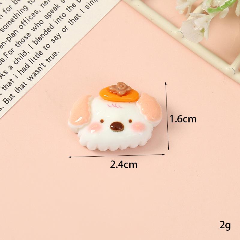 DIY Resin Ornament: Cute Fruit Animal Hat Stickers & Handmade Hair Clip Phone Case Accessories