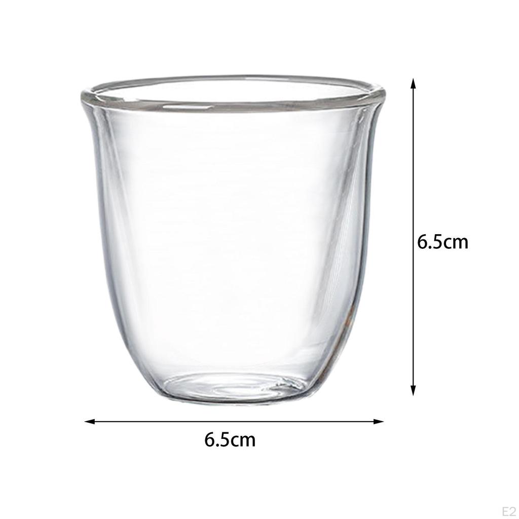 Doppelwandige Tassen Schichtglas Tassen Teetasse Hitzebeständig Espresso Kaffee