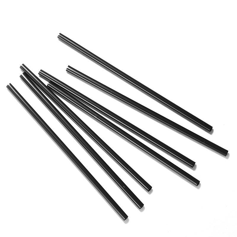 500Pcs Black Disposable Straws 13/21cm Flexible Drinking Straws Plastic Bendable Drink Tube Reusable Straw Bar Party Accessories