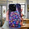 Phone Case: 2D Flat Design Suitable for iPhone 18 17 16 15 14 13 Pro Film Protective Case, Couple Style, Dreamy Neon, Christmas and Halloween Holiday 