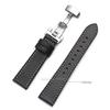 Smooth Calfskin Leather Watch Band 20mm 22mm Straps Stainless Steel Butterfly Buckle Leather Bracelet Black Brown Wristband Belt