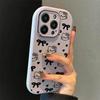 Bowknot Kitty Metal Frame Phone Case for iPhone 13-17 Pro Max