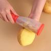 Stainless Steel Peeler with Built in Storage, Vegetable Fruit Cutter, Portable Potato Peeler with Collector, Kitchen Tool
