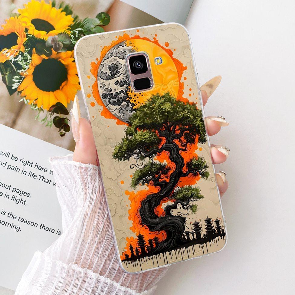 Clear Casing For Samsung Galaxy A8 Plus 2018 SM-A730F Phone Case For Samsung A8 Plus 2018 Cover Cute Fashion Funny Cool Painted