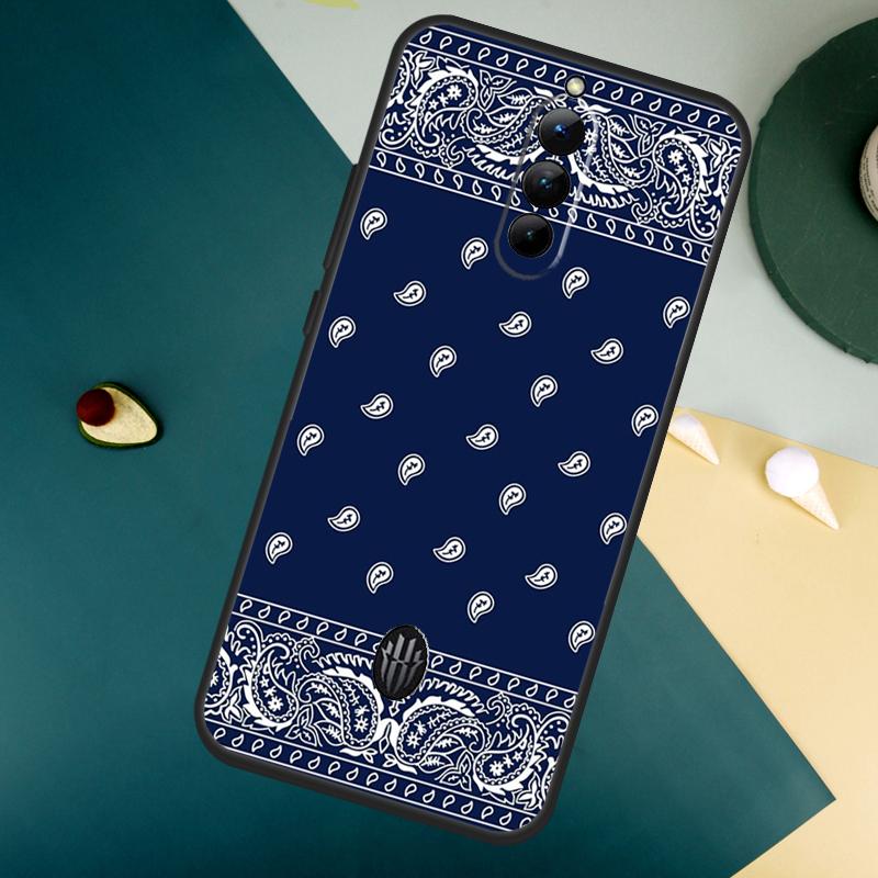Royal Bandana Paisley For ZTE Nubia Red Magic 10S 8 9 8S 9S Pro Plus 10 Air 6S 7S 7 Pro Red Magic 11 Pro Plus Case