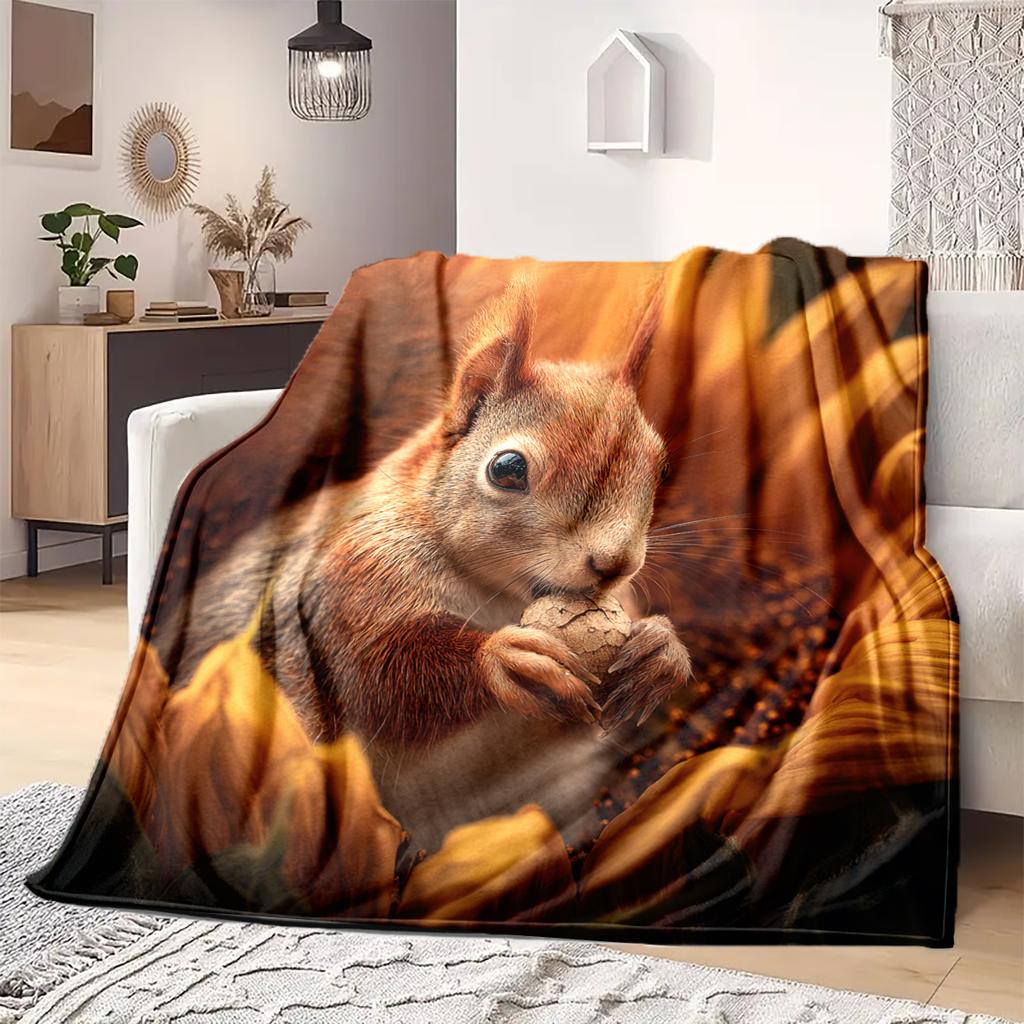 1 Stück Flanelldecke mit Cartoon-Druck, Hohe Qualität, Bequem für alle Jahreszeiten, Heimdekoration, Wärme und Komfort, Perfekt als Weihnachts- oder Geburtstagsgeschenk