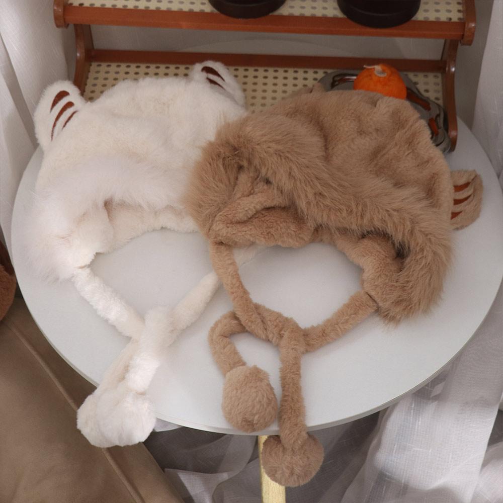 Winter Tiger Ears Hat Warm Ear Protection Hat Fashion Soft Fur Tiger Hat  Girls