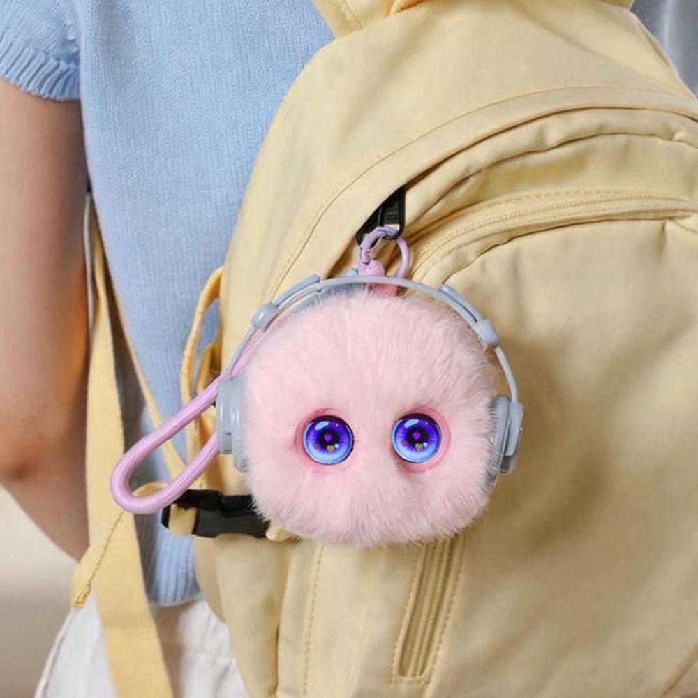 Interactive Talking AI Cat Keychain 66 Languages Interactive AI Cat Plush Toy  Student Gift