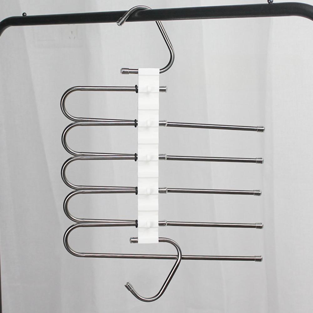 Вешалки Magic Pants для экономии места - 2 шт в упаковке для шкафа многослойные многофункциональные органайзер для брюк шарфов слэка Pack of 1 белый 1089₽