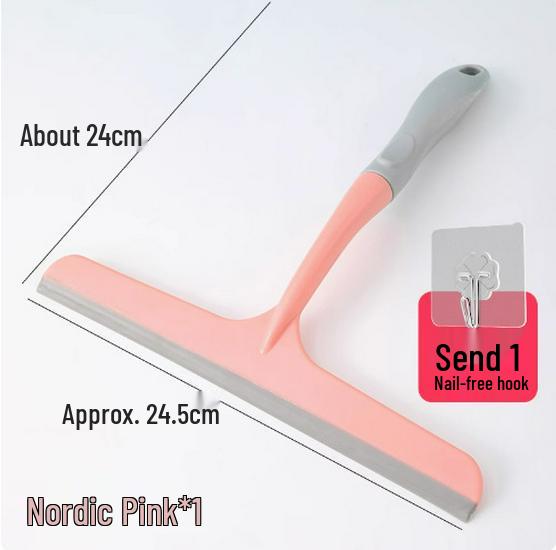 Silicone Glass Cleaning Squeegee for Mirrors and Countertops
