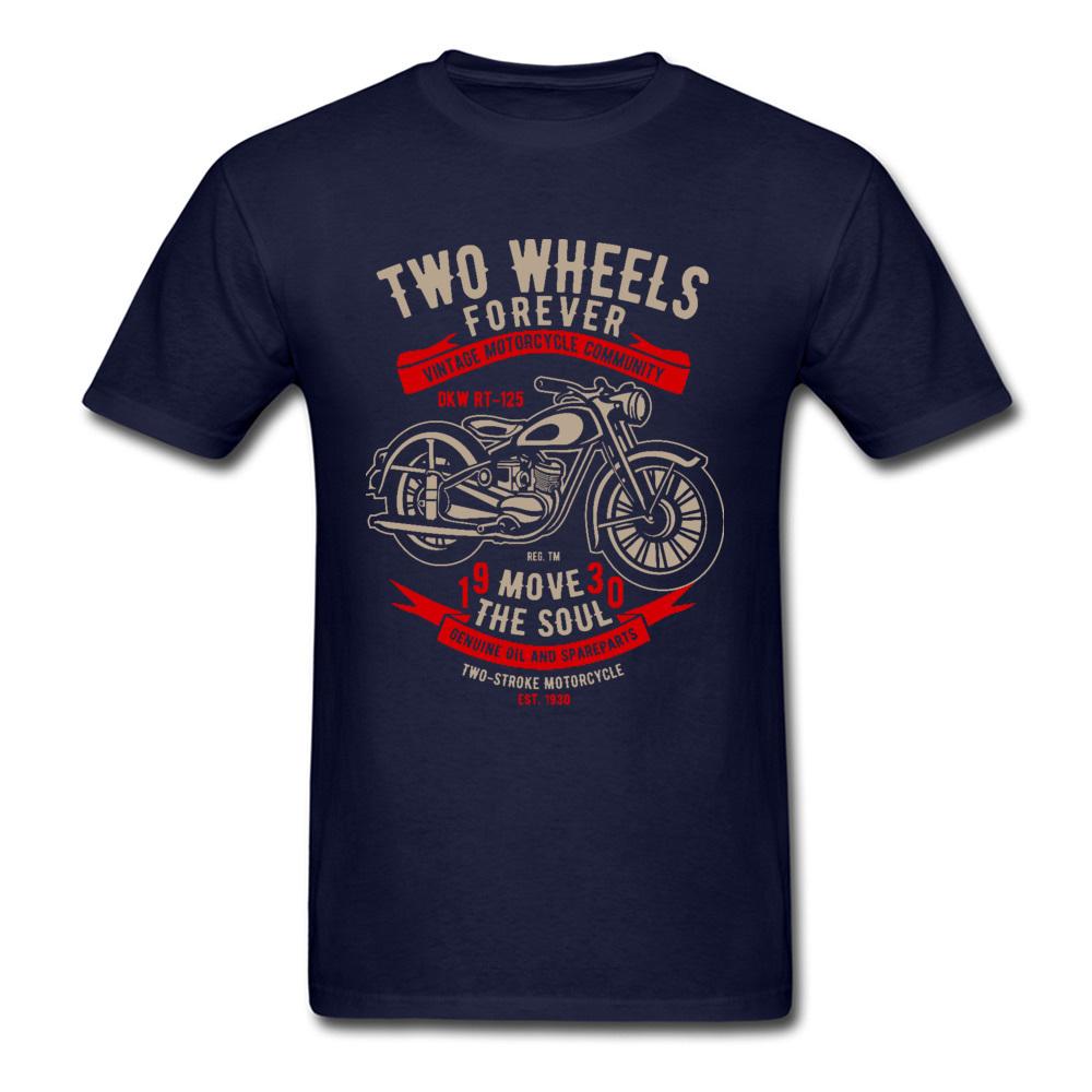 Vintage Retro Motorcycle Community Cycle Black T Shirt Motobike Cool Fashion New T-shirts Father Day Cotton Streetwear Tshirt