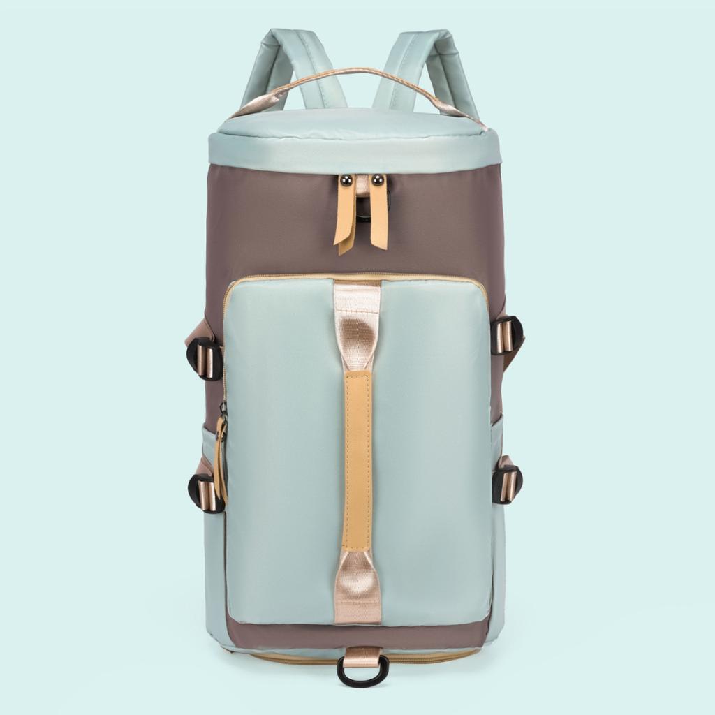 Schoolbag Large capacity short trip bag Women's foldable business trip duffel bag Lightweight expansion Crossbody handbag Men's backpack
