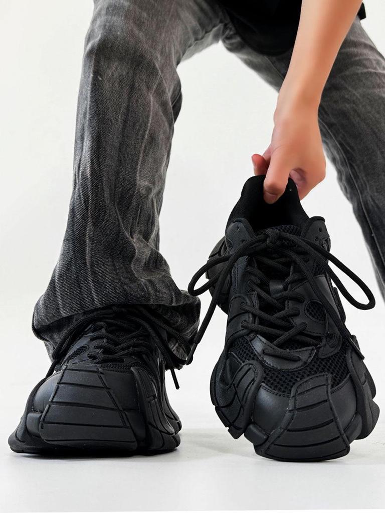 Nische Black Warrior Octopus Herren Retro Wandersneaker - Mesh Atmungsaktiv