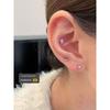 Ringring Store Medical Titanium Alloy Ear Studs Ear-Caring Inner Spiral Small Ear Bone Stud 1.2 Earrings Ear Ear Bone Pin