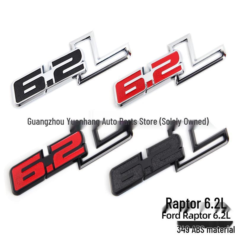 Ford Raptor F150 6.2L Rear Tail Decorative Car Badge Sticker