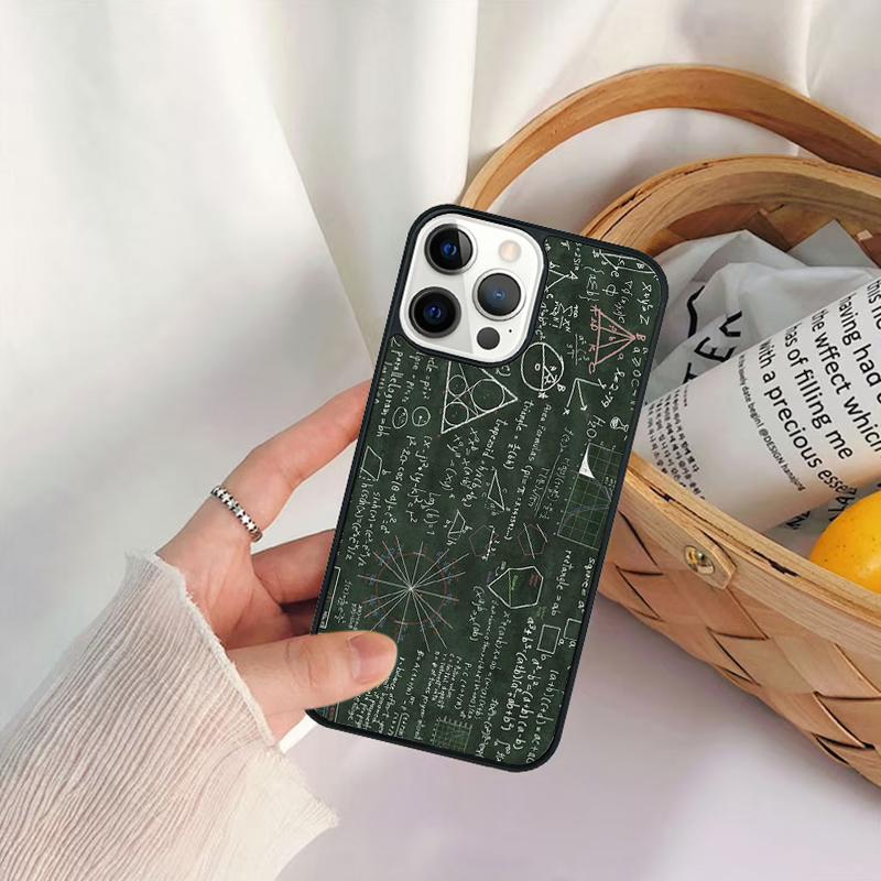 Symbol Math Science Physics Formulas Phone Case For iPhone 17 Air 16 15 14 11 12 13 Pro MAX Plus coque Cover