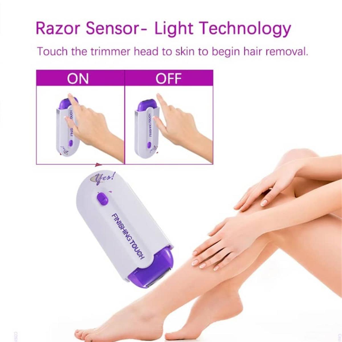 

Practical Body Hair Shaver Trimmer No Nicks Electric Bikini Shaver Hair Shaving Machine Beauty Care Tool білий