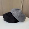 New Autumn and Winter Woolen Beret Women's Face Small Versatile Casual Painter Hat Retro British Style Newsboy Hat
