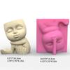 Nonstick Cute Mermaids Pen Holder Mold Flower Pot Silicone Mold DIY Crafts Ornament Tool DIY Succulent Planter Mold