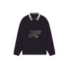 Ss22 Solid Logo Long Sleeve Polo Shirt Unisex Tops Black WD-TT1-22-582-U-BK