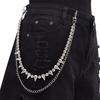 Punk Rock Metal Pants Waist Chain Men Women Key Chain Big Ring Wallet Keychain Jeans Unisex Hip-hop Jewelry Gift