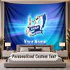 Benutzerdefinierter Name Text Wandteppich Hertha BSC Personalisierter Polyester Wandteppich Für Schlafzimmer Und Zimmer