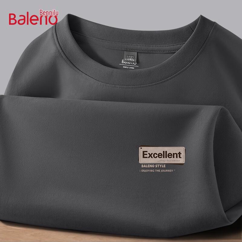 Baleno Men s Heavyweight Loose Fit Cotton Long Sleeve Tee 3XL