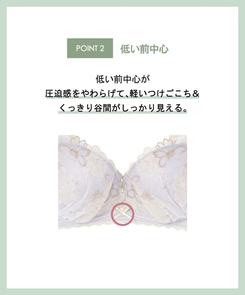 Wireless Pushes Busts and Creates Cleavage BLH383 GY E65 Amphi/Wacoal Bra, [BLH383 Series] Bra,