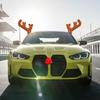 Christmas Car Antlers Christmas Deer Horn Car Kit Elk Antlers Christmas Decoration Car Kit Auto Holiday Accessories