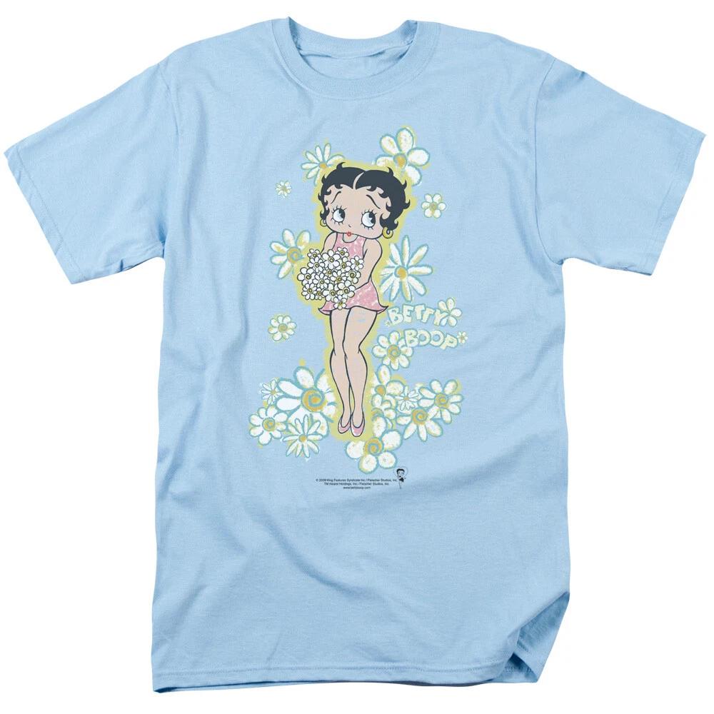 Betty Boop  Flowers  T-Shirt - Adult, Child 3XL