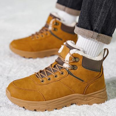 Herren Freizeitschuhe Herren Berg Schnee Stiefel Schnee Stiefel Herren Winterstiefel Warm halten Plüschstiefel Wanderschuhe