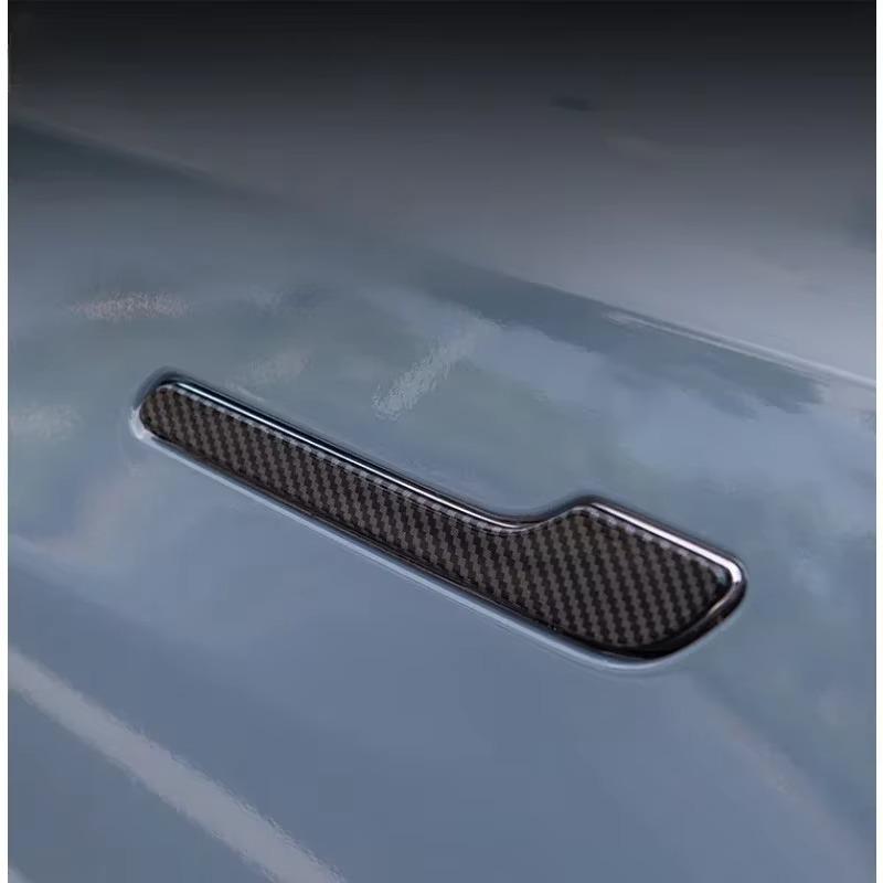 Car Door Handle Sticker For Tesla Model 3/3+ Model Y Juniper Door Protector Wrap Cover Paste ABS Modification Accessories 4PCS