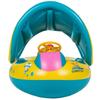 HappyHome Baby Float with Foot Pocket, Handle, Sun Protection, and Cover for Water Play and Pool Play