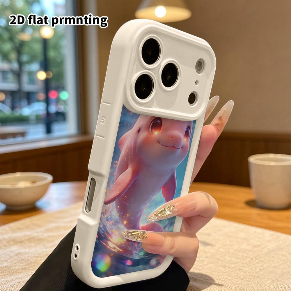 Phone Case: 2D Flat Design Suitable for iPhone 18 17 16 15 14 13 Pro Stepped Protective Case, Underwater Fantasy Scene, Christmas and Halloween Gift