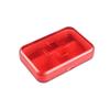 Portable Six Compartment Pill Organizer Travel Medicine Storage Box Rectangular Plastic Case for Daily Use