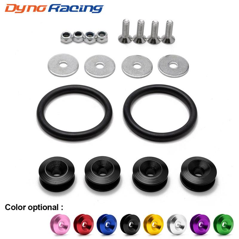 Aluminum Quick Release Fasteners are ideal for front bumpers Rear bumpers and Trunk Hatch lids without logo BX100224