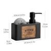with Sponge Holder Kitchen Soap Dispenser Refillable Bathroom Hand Wash Bottle  Restaurant