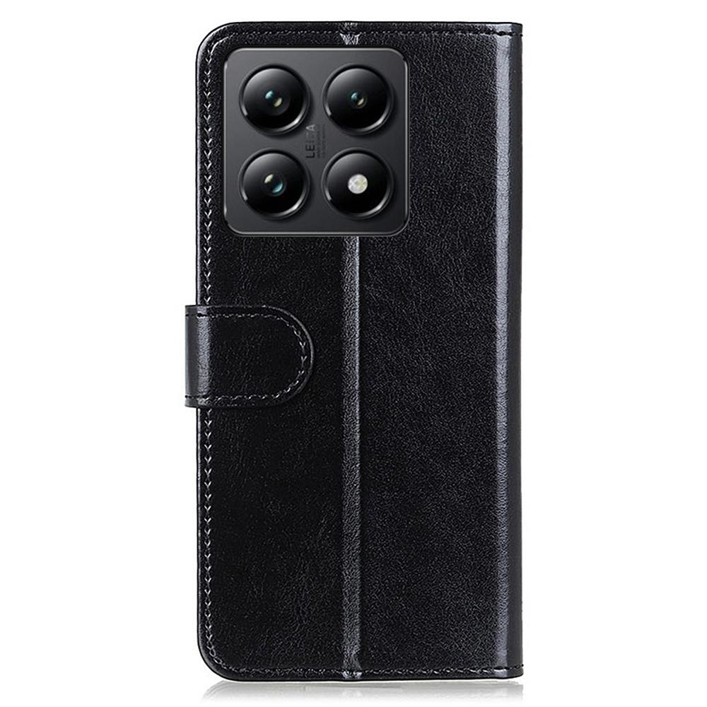 For Xiaomi 14T Case Crazy Horse Texture PU Leather Phone Stand Cover