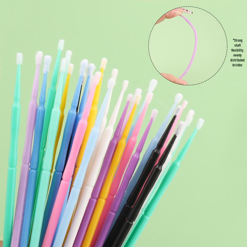 Grafted Eyelash Cleaning Swabs - Disposable Cotton Applicators
