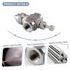 Stainless Steel Pipe Cleaning Nozzle Adjustable Air Water Atomizing Spray Nozzle