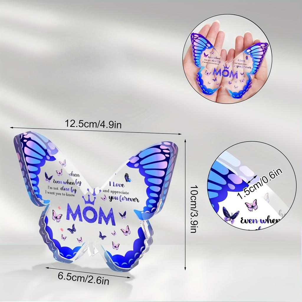 2D Flat Acrylic Butterfly Decoration, Indoor and Outdoor Decoration - No Battery/electricity Required, Free Day Decoration, Shop Decorat