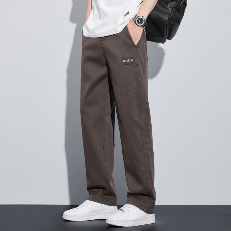 Men Summer Thin Loose Straight-Leg Trendy Brand Ice Silk Cool New Casual Long Pants