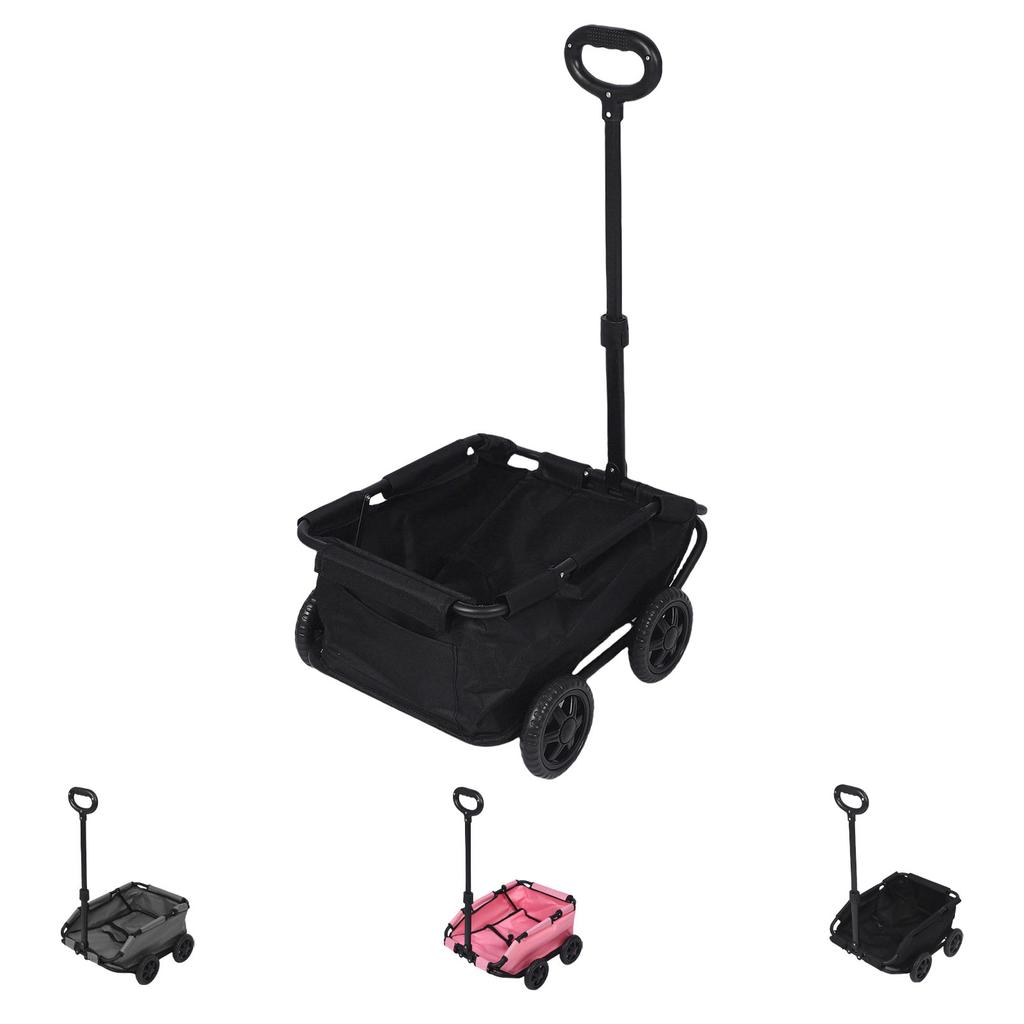 Haustierwagen Multifunktional Faltbar 4 Räder Ziehbar Haustierkarre Tragbar für Outdoor Camping Reisen