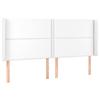 VidaXL Headboard with Ears White 163x16x118-128 Cm Faux Leather3119537
